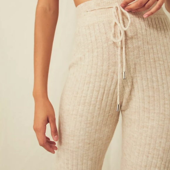NEW Free People Around the Clock Jogger Lounge Pants OATMEAL various sizes NWT - Picture 3 of 4